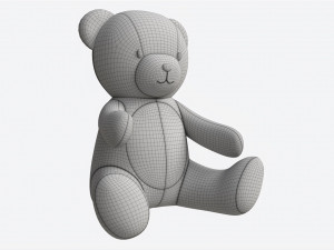Teddy Bear Toy Soft Model 3D
