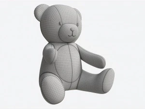 Teddy Bear Toy Soft 3D Model