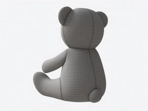 Teddy Bear Toy Soft 3D Model