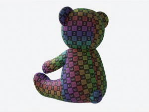 Teddy Bear Toy Soft 3D Model