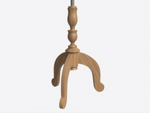 Upper Body Female Mannequin on wooden tripod Modelo 3D
