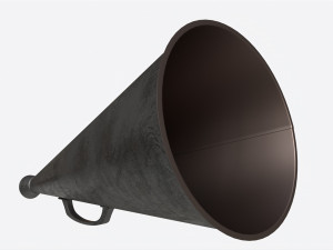 Vintage Metal Megaphone 3D 모델