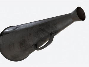 Vintage Metal Megaphone 3D 모델