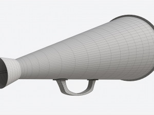 Vintage Metal Megaphone 3D 모델
