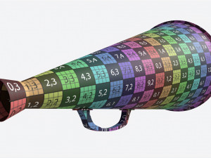 Vintage Metal Megaphone 3D 모델