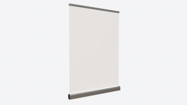 Advertising Roll-Up Banner Large 3D 모델 .c4d .max .obj .3ds .fbx .stl .blend 