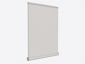 Advertising Roll-Up Banner Large 3D 모델