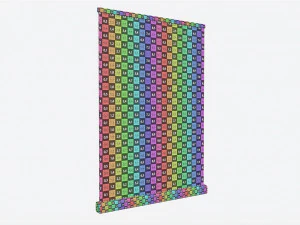 Advertising Roll-Up Banner Large 3D Model