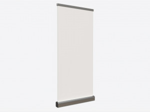 Advertising Roll-Up Banner Narrow 3D Model