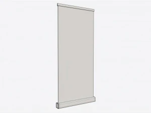 Advertising Roll-Up Banner Narrow 3D Model