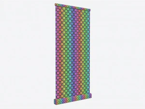 Advertising Roll-Up Banner Narrow 3D Model