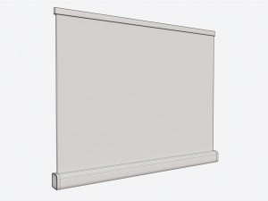 Advertising Roll-Up Banner Small 3D Model