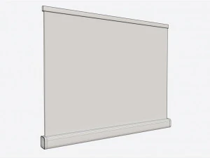 Advertising Roll-Up Banner Small 3D Model
