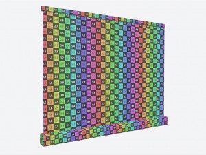 Advertising Roll-Up Banner Small 3D Model