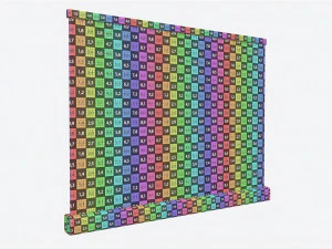 Advertising Roll-Up Banner Small 3D Model