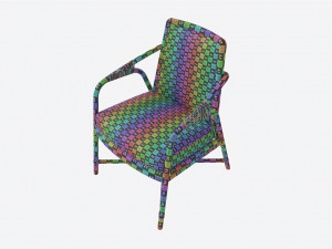 Armhair Baker Knot 3D Model