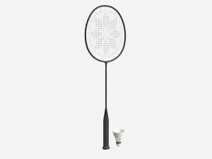 Badminton Racquets with Shuttlecock 3D Model