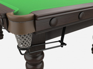 Billiard Snooker Table Full 01 3D Model