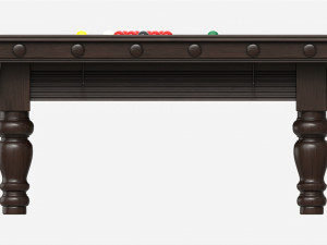 Billiard Snooker Table Full 01 3D Model