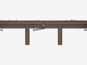 Billiard Snooker Table Full 02 3D Model