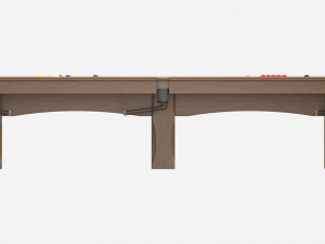 Billiard Snooker Table Full 03 Modello 3D