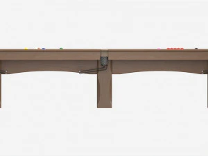 Billiard Snooker Table Full 03 3D Model