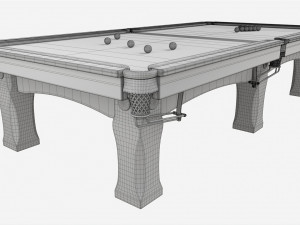 Billiard Snooker Table Full 03 Modello 3D