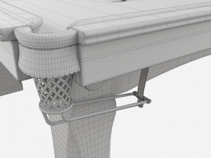 Billiard Snooker Table Full 03 Modello 3D