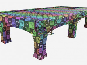 Billiard Snooker Table Full 03 Modello 3D