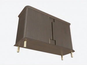 Cabinet Baker Bastille 3D Model