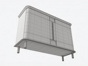 Cabinet Baker Bastille 3D Model