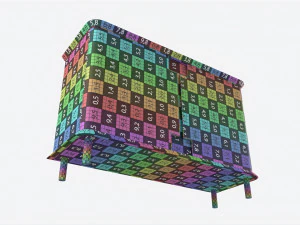 Cabinet Baker Bastille 3D Model