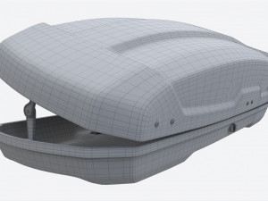 Car Cargo Roof Box Open Modelo 3D