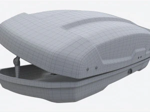 Caixa de teto de carga de carro aberta Modelo 3D