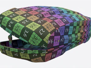 Caixa de teto de carga de carro aberta Modelo 3D