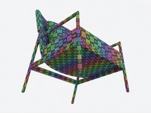 Chair Baker Brazos 3Dモデル