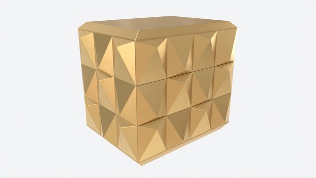 Chest Baker Facet Model 3D .c4d .max .obj .3ds .fbx .stl .blend 