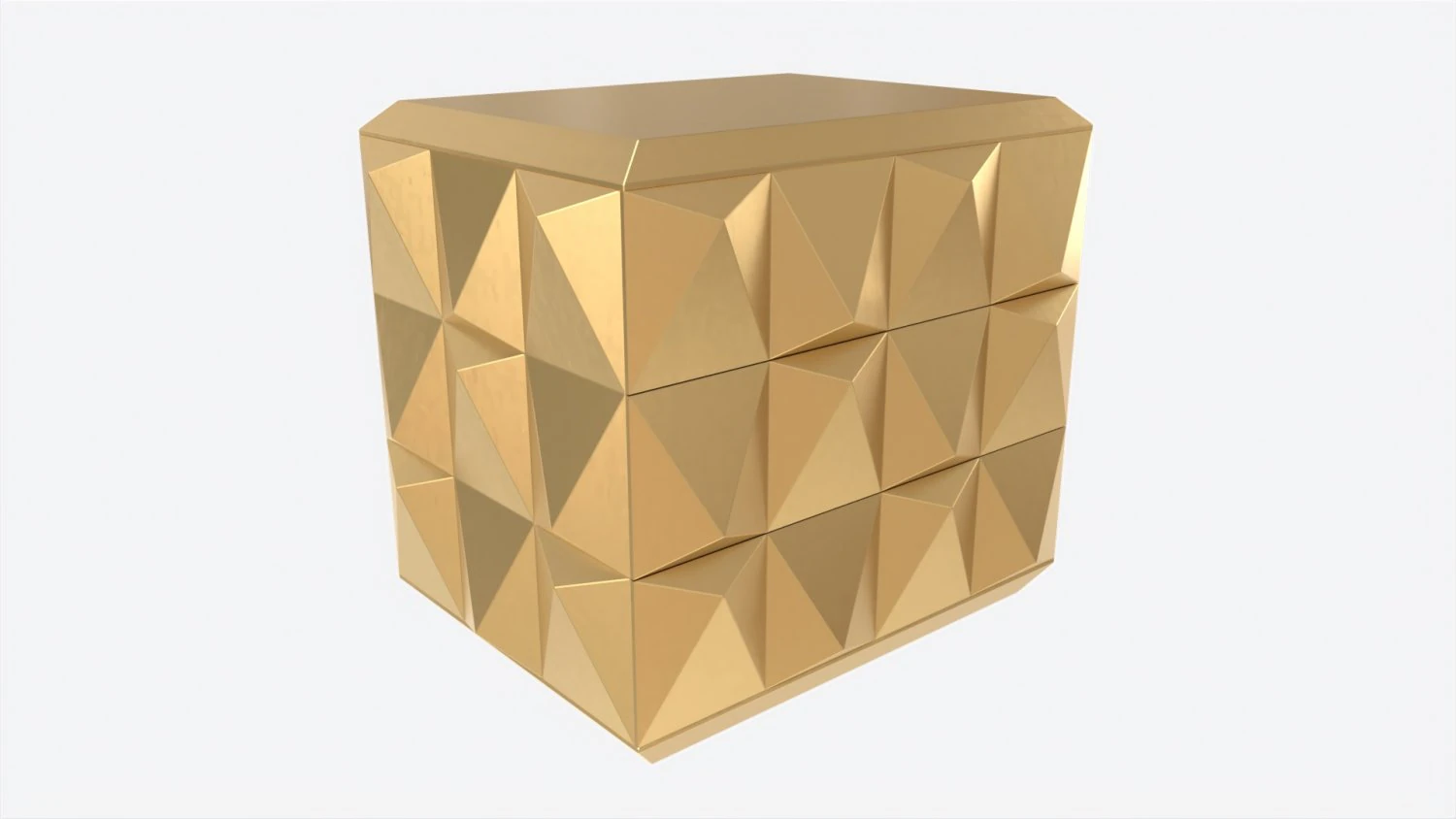 Chest Baker Facet 3D Model .c4d .max .obj .3ds .fbx .stl .blend 