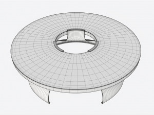 Cocktail Table Baker Discus Model 3D