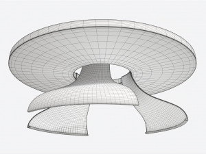 Cocktail Table Baker Discus Model 3D