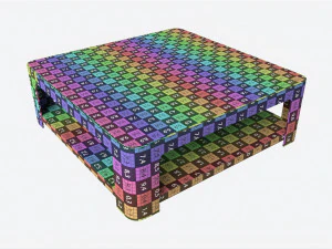 Cocktail Table Baker Marin 3D Model