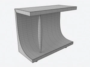 Консоль Бейкер Ньюел 3D Модель