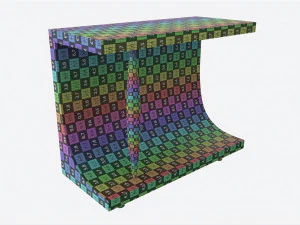 Консоль Бейкер Ньюел 3D Модель