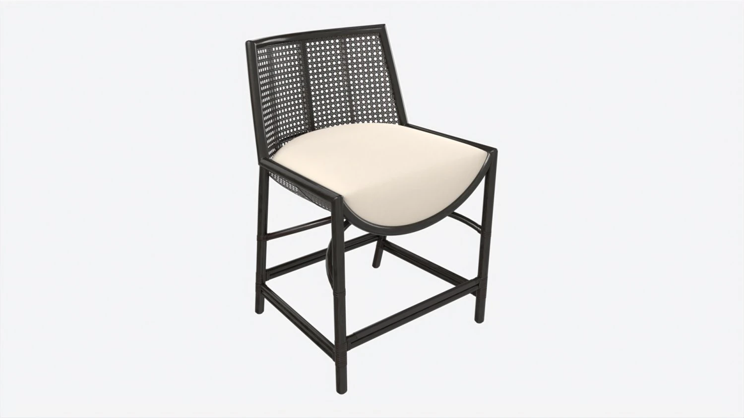 Counter Stool Baker Taru 3D Model .c4d .max .obj .3ds .fbx .stl .blend 