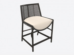 Counter Stool Baker Taru 3D Model