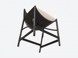 Counter Stool Baker Taru Model 3D