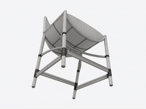 Counter Stool Baker Taru Model 3D