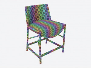 Counter Stool Baker Taru Model 3D