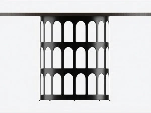 Dining Table Baker Colosseum 3D Model