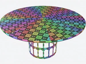 Dining Table Baker Colosseum 3D Model